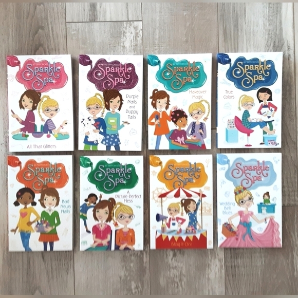 Sparkle Spa Glitter & Glam Book Set 8 Books - Picture 2 of 5